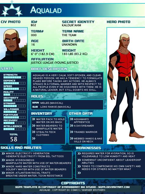 Young Justice – Bios – Aqualad .